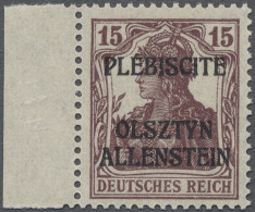 ** Deutsche Abstimmungsgebiete: Allenstein: 1920, "Siegesmarke", Germania 15 Pfg. I - Sonstige & Ohne Zuordnung