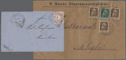 Brf./GA Deutsche Abstimmungsgebiete: Saargebiet - Besonderheiten: 1869-1920, BAYERN-VORL - Lettres & Documents