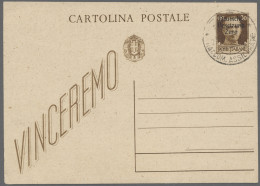 GA Dt. Besetzung II WK - Zara - Ganzsachen: 1943, Italienische 30 Cent.-Postkarte M - Occupation 1938-45