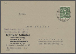 Brf. Alliierte Besetzung - Gemeinschaftsausgaben: 1946, Kontrollrat I, 5 Pfg. Dunkelg - Sonstige & Ohne Zuordnung