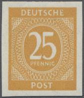 ** Alliierte Besetzung - Gemeinschaftsausgaben: 1946, Kontrollrat I, Ziffern 25 Pf. - Sonstige & Ohne Zuordnung