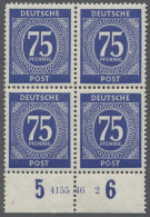 ** Alliierte Besetzung - Gemeinschaftsausgaben: 1946, Ziffern, 75 Rpf. Ultramarin, - Sonstige & Ohne Zuordnung