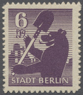 ** Sowjetische Zone - Berlin Und Brandenburg: 1945, Berliner Bär, 6 Rpf. Zickzackfö - Sonstige & Ohne Zuordnung