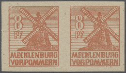 Paar/** Sowjetische Zone - Mecklenburg-Vorpommern: 1946, Abschiedsserie 8 Pfg. Im Waager - Sonstige & Ohne Zuordnung