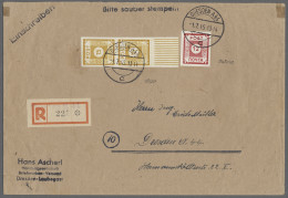 Brf. Sowjetische Zone - Ost-Sachsen: 1945, POTSCHTA, Ziffern Im Kreis, 12 Rpf. Mit De - Andere & Zonder Classificatie