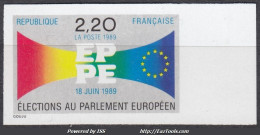 TIMBRE FRANCE PARLEMENT EUROPEEN N° 2572 NON DENTELE NEUF ** GOMME SANS CHARNIERE - 1981-1990