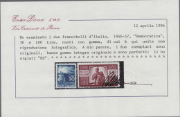 ** Nachlässe: ITALIEN, 1945-1990, Komplette Postfrische Sammlung In Zwei Vordruckal - Mezclas (min 1000 Sellos)