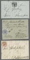 Brf. Nachlässe: ÖSTERREICH, 1854-1863 Ca., Lot Von 60 Frankierten Briefen Und 4 Gebra - Lots & Kiloware (min. 1000 Stück)