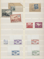**/*/o/Briefstück/Brf./AK/GA Deutschland: 1872-1945, Partie In U.a. 2 Vordruckalben Mit Teilsammlungen Von De - Colecciones