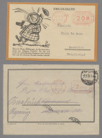 Brf. Deutschland: 1913-1957, FREISTEMPLER, Rund 90 Belege, Ca. 43 Bis 1945, 47 Ab 194 - Colecciones