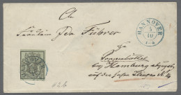 Brf./GA Altdeutschland: 1851-1870, Partie Von 37 Frankierten Briefen Und Gebrauchten Gan - Collections