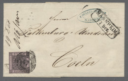 O/*/(*)/Brf. Baden - Marken Und Briefe: 1851-1868, überwiegend Gestempelte Dublettenpartie Au - Sonstige & Ohne Zuordnung