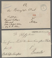 Brf. Hannover - Vorphilatelie: 1811-1869, Sammlung Von 57 Vorphiabriefen Bzw. Markenl - Prephilately