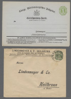 GA Württemberg - Ganzsachen: 1865-1921, Partie Von Etwa 150 Gebrauchten Und Ungebra - Sonstige & Ohne Zuordnung