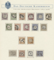 O Deutsches Reich: 1872-1932, Gestempelte Sammlung Ab Brustschilden In Einem Vordr - Sammlungen
