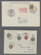 Brf./Flugpost Deutsches Reich: 1923-1939, Interessante Kleine Partie Von 8 Belegen, Darunter S - Sammlungen
