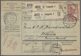Brf. Deutsches Reich: 1908-1922, Partie Von 25 Nach Finnland Gelaufenen Auslandspaket - Colecciones