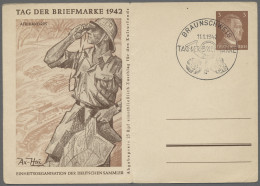 FDC/Brf./GA Deutsches Reich - 3. Reich: 1942, Tag Der Briefmarke, 147 Belege Und Einige Brie - Lettres & Documents