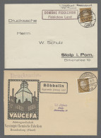 Brf./AK/GA Deutsches Reich - Stempel: LANDPOSTSTEMPEL; 1903-1962, Sammlung Von Etwa 600 Bel - Frankeermachines (EMA)