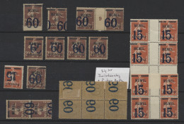 **/*/o Memel: 1921, Kleines Abartenlos Der Mi.Nr. 34 Und 35 Auf Einer Stecktafel Mit U. - Klaipeda 1923