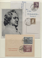 Brf./GA/FDC DDR: 1948-1960, BELEGE - Sammlung Von Rund 270 Stück In Zwei Leuchtturm-Ringbind - Collections