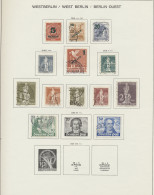 O Bundesrepublik Und Berlin: 1948-2001, Gestempelte Sammlung Beider Gebiete In 3 S - Colecciones