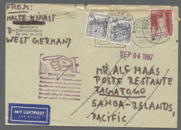 Brf. Bundesrepublik Deutschland: 1987, POSTE RESTANTE, Sammlung Von Rund 160 Belegen - Sammlungen