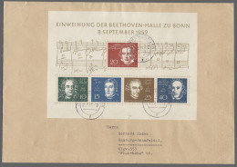 Brf./AK Bundesrepublik Deutschland: 1955-1966, Partie Von 41 Belegen Mit U.a. Frankierte - Colecciones