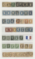 (*)/*/**/o/Cover France: 1849/1959 Ca., Umfangreiche Mehrfach Angelegte Sammlung Im Vordruckalbum - Verzamelingen