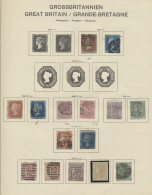 O/**/* Great Britain: 1841-1971, Sammlung In Schaubek-Vordruckalbum, Bis 1945 Gestempel - Usati