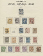 O/* Norway: 1855-1940, überwiegend Gestempelte Sammlung Mit Porto Und Dienst Auf Sch - Used Stamps