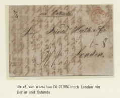 (*)/o/on Piece/Cover/GA Poland: 1850-1920, Kleine Sammlung In Einem Selbstgestaltetem Album Mit U.a. 4 V - Briefe U. Dokumente