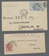 Cover Japan: 1876-1904, 11 Items Of Postal History (2x Fronts Only) Incl. Post To Abro - Sonstige & Ohne Zuordnung