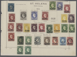 */o St. Helena: 1856-1884, Kleine Ungebrauchte Und Gestempelte Sammlung Der Victoria - Isla Sta Helena