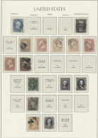 O/** United States: 1857-1975 (ca.), überwiegend Gestempelte Sammlung In 2 Leuchtturm - Usati