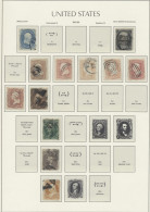 O/** United States: 1857-1975 (ca.), überwiegend Gestempelte Sammlung In 2 Leuchtturm - Used Stamps