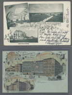 AK Ansichtskarten: 1897-1946, Partie Von Etwa 200 Ansichtskarten Mit U.a. Deutschla - 500 Postales Min.