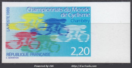 TIMBRE FRANCE CYCLISTES N° 2590 NON DENTELE NEUF ** GOMME SANS CHARNIERE - 1981-1990