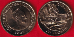 Denmark 20 Kroner 2009 Km#936 "Ships - Faerobad" UNC - Danemark