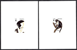 Ghana 1994 WWF Diana Monkeys 4V Deluxe Sheets MNH - Ghana (1957-...)