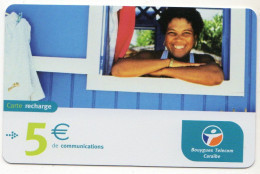 ANTILLES FRANCAISES RECHARGE BOUYGUES TELECOM 5€ Date 02/2005 - Antillen (Frans)