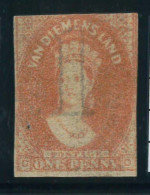 P1843 - TASMANIA SG 27 , 2 MARGINS, NICE - Altri & Non Classificati