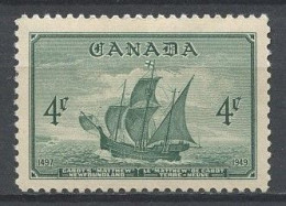 CANADA 1949 N° 229 ** Neuf MNH Superbe C 1.60 € Bateau Voilier Sailboat Le Matthew De Jean Cabot Terre-Neuve - Neufs