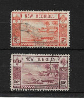 NEW HEBRIDES 1938 10c, 50c  SG 53, 59  FINE USED Cat £5.25 - Oblitérés