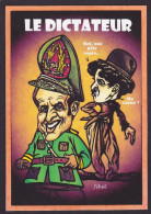 CPM Chaplin Charlot Satirique Caricature Tirage Limité En 30 Exemplaires Numérotés Signés - Entertainers