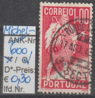 1935 - PORTUGAL - SM "400. Todestag V. Gil Vicente" 1,00 E Rot - O Gestempelt - S.Scan  (port 600o) - Oblitérés