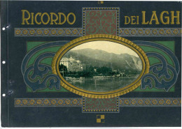 COPERTINA ALBUM FOTOGRAFICO CARTOLINA RICORDO DEI LAGHI SOLO COPERTINA - CM 20X30 - Books & Catalogues