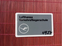 Lufthansa Card 2 Photos Very  Rare - Unknown Origin