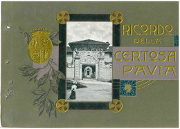 COPERTINA ALBUM FOTOGRAFICO CARTOLINA RICORDO DELLA CERTOSA DI PAVIA SOLO COPERTINA - CM 20X30 - Libri & Cataloghi