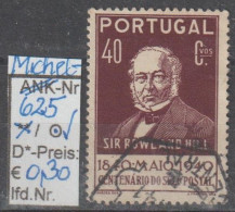 1940 - PORTUGAL - SM "100 Jahre Briefmarken-Rowland Hill" 40 C Dkl'braunlila - O Gestempelt - S.Scan  (port 625o) - Oblitérés